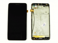 Дисплей Lenovo S660 модуль с тачскрином в рамке (черный) ориг 100%