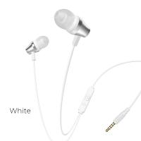Наушники Borofone BM38 Bright sound universal earphones 3.5мм серебро
