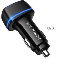 АЗУ USB BOROFONE BZ14 Max power (2 USB) 2400 mAh черный