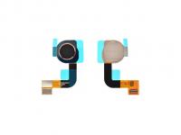 Шлейф для Nokia 7 Plus + сканер отпечатка черный