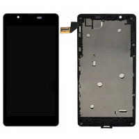 Дисплей для Microsoft 540 Lumia (RM1141) модуль с тачскрином в рамке черный