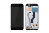Дисплей для ZTE Blade A520 модуль с тачскрином в рамке черный