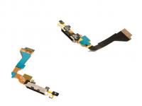 Шлейф для iPhone 4 с разъемом для зарядки (черный)