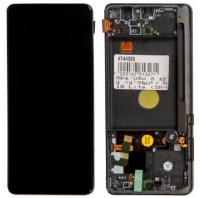 Дисплей Samsung N770F/DSM (Note 10 Lite) в рамке (черный) ориг 100%