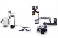 Шлейф для iphone 4 с разъемом гарнитуры, кнопками громкости и MUTE 821-1033, белый