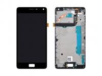 Дисплей для Lenovo Vibe P1 в рамке модуль с тачскрином черный