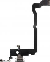 Шлейф для Apple iPhone XS Max с разъемом зарядки (системным) черный