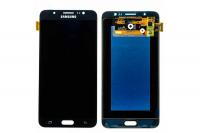 Дисплей для Samsung J710F/DS Galaxy J7 (2016) , модуль с тачскрином черный, оригинал АСЦ