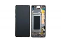 Дисплей для Samsung G973F/DS Galaxy S10 модуль с тачскрином черный оригинал АСЦ