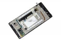 Дисплей для Lenovo Vibe Shot Z90 в рамке + тачскрин черный