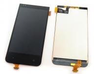 Дисплей HTC Desire 300  модуль с тачскрином (черный)