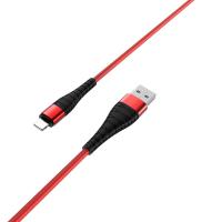 Кабель USB LIGHТNING Borofone BX32 Munificent (1м) красный