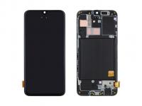 Дисплей Samsung A405FM/DS (A40) ориг LCD в рамке (черный)