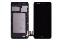 Дисплей для LG K4 (2017) (M160) модуль с тачскрином и рамкой черный