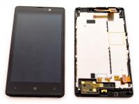Дисплей Nokia 820 Lumia (RM-825) в рамке (черный)