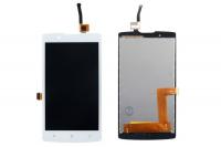 Дисплей для Lenovo A2010 модуль с тачскрином, белый