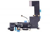 Шлейф для iphone 5S с разъемом зарядки (системным), разъемом гарнитуры и микрофоном 821-1667 821-166