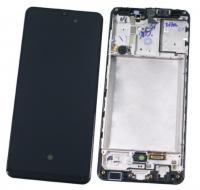 Дисплей Samsung A315F (A31) в рамке (черный) ориг 100%