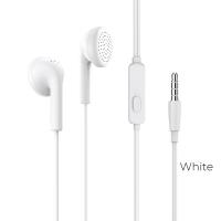 Наушники Borofone BM40 Sage universal earphones 3.5мм белый