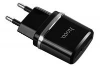 СЗУ USB HOCO C12 Smart 2.4A (2 USB)  , черный