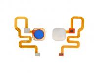 Шлейф для Xiaomi Redmi Note 6 Pro со сканером отпечатка пальца (синий)