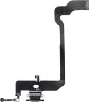 Шлейф для Apple iPhone XS  с разъемом зарядки (системным) черный
