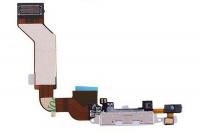 Шлейф для iphone 4s с разъемом зарядки (системным) и микрофоном 821-1301, белый