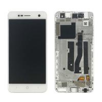 Дисплей для ZTE Blade V8 Mini в рамке + тачскрин белый