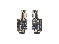 Шлейф (плата) для Xiaomi Redmi Note 8 + системный разъем + разъем гарнитуры + микрофон