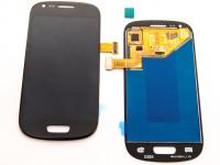 Дисплей для Samsung i8190 Galaxy S3 Mini модуль с тачскрином в рамке черный (ориг. матрица)