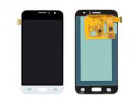 Дисплей для Samsung J120F Galaxy J1 (2016) модуль с тачскрином белый (OLED)