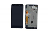 Дисплей для Lenovo A6000/K3 Music Lemon модуль с тачскрином в рамке черный