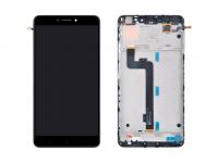 Дисплей для Xiaomi Mi Max 2 в рамке + тачскрин (черный) (orig LCD)