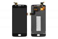 Дисплей для Motorola Moto E4 модуль с тачскрином черный