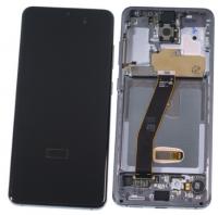 Дисплей Samsung G980F/DS (S20)  в рамке (черный) сервисный ориг 100% Super Amoled