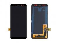 Дисплей Samsung A530F/DS (A8 2018) модуль с тачскрином (черный) ориг 100%