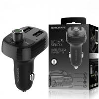 FM-трансмиттер BOROFONE BC16 bluetooth/2 USB 3.4A/громкая связь черный