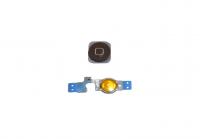 Кнопка HOME для iPhone 5C в сборе со шлейфом + верхняя часть кнопки (черный)