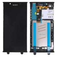 Дисплей для Sony G3311/ G3312/ G3313 Xperia L1 модуль с тачскрином в рамке, черный (ориг. матрица)