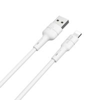 Кабель USB LIGHТNING Borofone BX30 Silicone белый