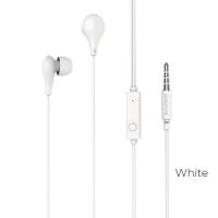 Наушники Borofone BM24 Milo universal earphones 3.5мм белый