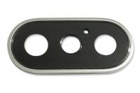 Стекло камеры для iphone XS серебро