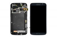 Дисплей для Samsung i9200 модуль с тачскрином в рамке синий (ориг. матрица)