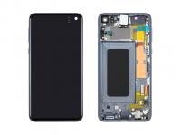 Дисплей Samsung G970F/DS (S10e) в рамке (черный) ориг 100%