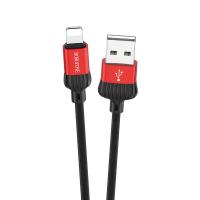 Кабель USB LIGHТNING Borofone BX28 Dignity (1м) красный