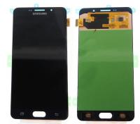 Дисплей для Samsung A710F Galaxy A7 (2016) модуль с тачскрином темно-синий, оригинал 100%