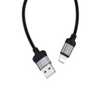 Кабель USB LIGHТNING Borofone BX28 Dignity (1м) серый