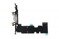 Шлейф для iphone 8 Plus с разъемом зарядки (системным), разъемом гарнитуры и микрофоном, белый HQ