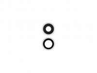 Стекло камеры для Apple iPhone 11 (белый) в сборе (комплект 2 шт)