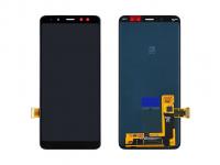 Дисплей для Samsung A530F Galaxy A8 (2018) модуль с тачскрином черный (OLED)